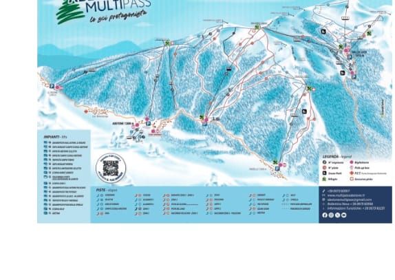 piste map for Abetone