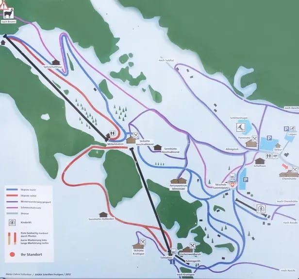 piste map for Aeschi
