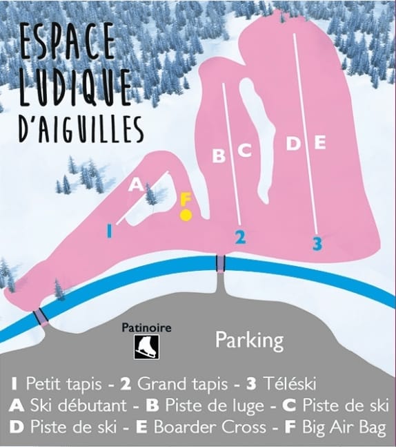 piste map for Aiguilles