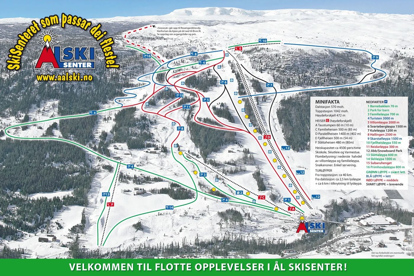 piste map for Ål