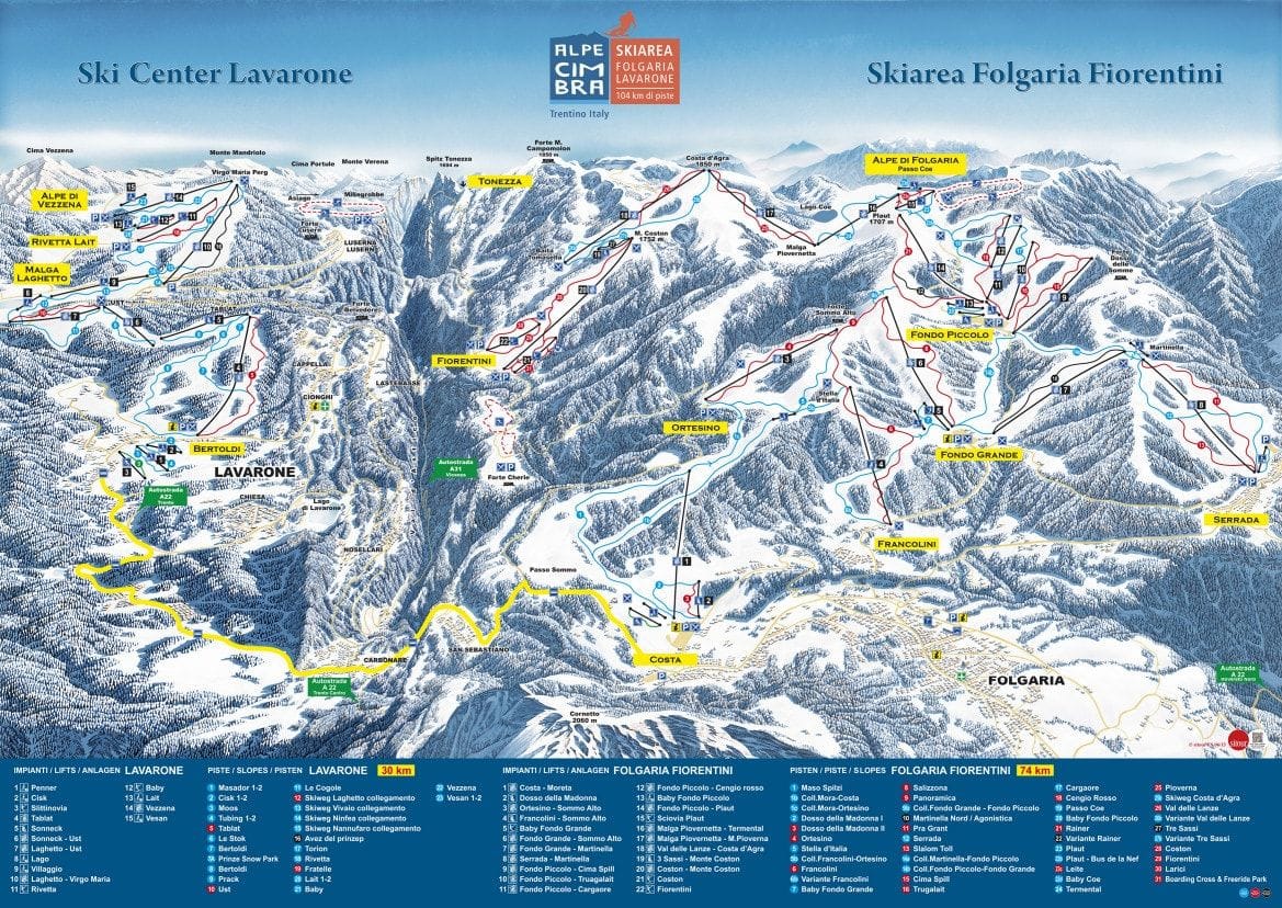 piste map for Alba - Ciampac - Buffaure