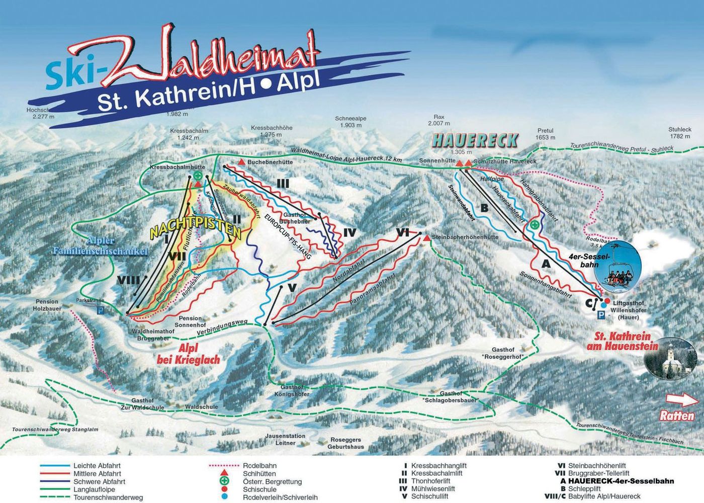 piste map for Alpl