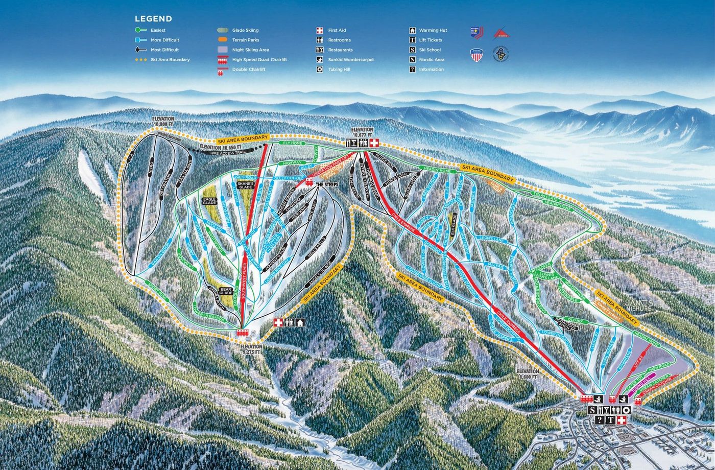 piste map for Angel Fire Resort