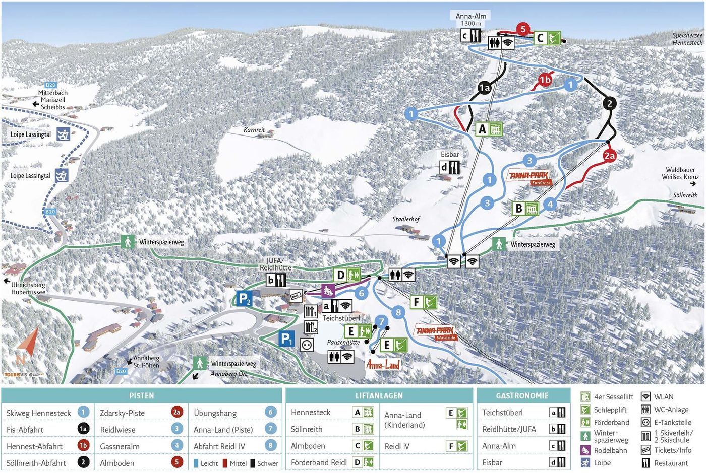 piste map for Annaberg