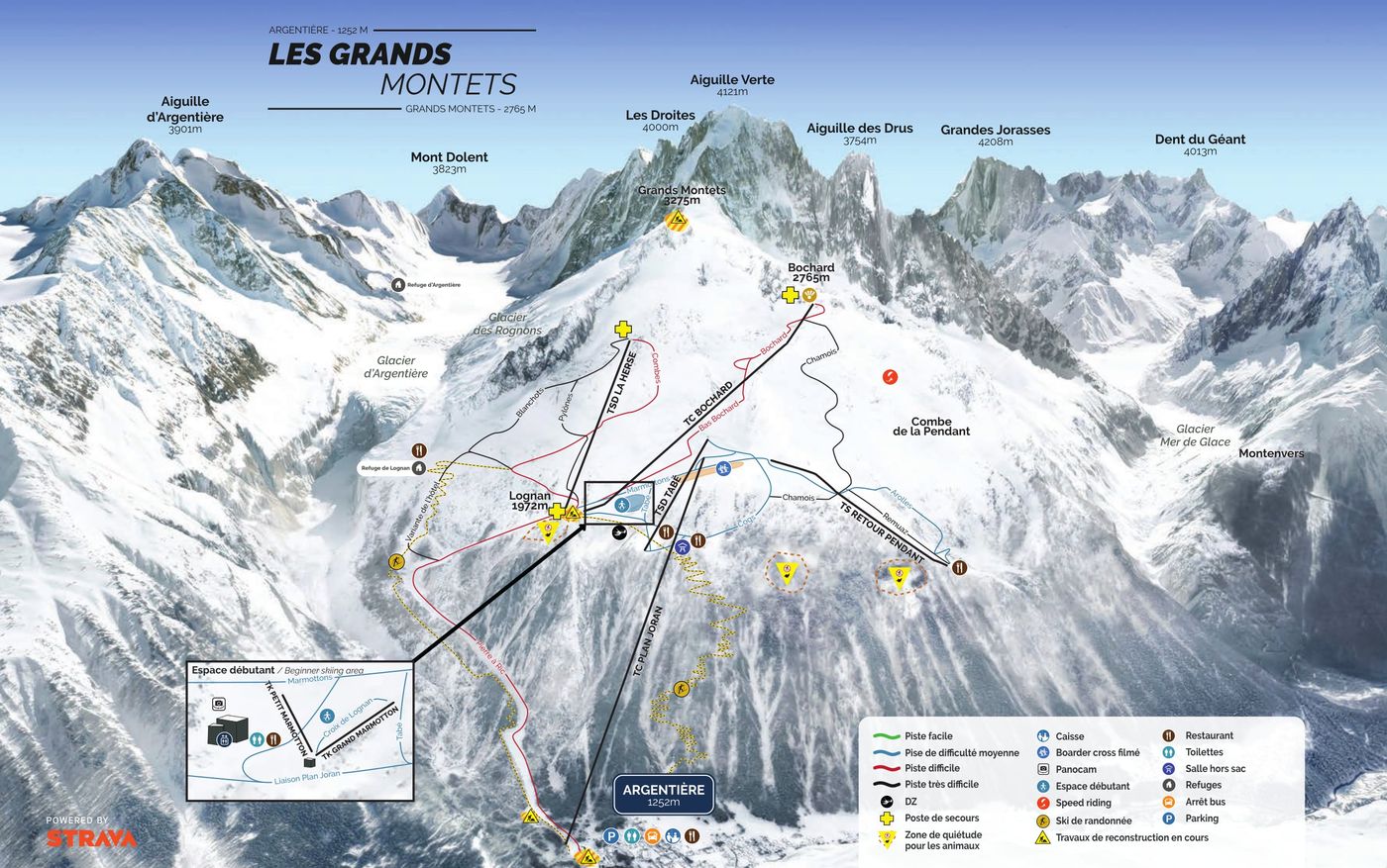 piste map for Argentera