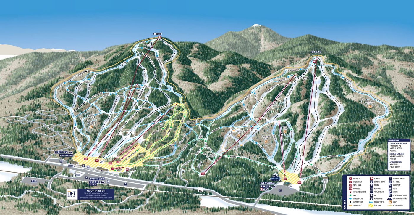 piste map for Attitash
