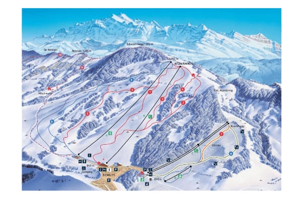 piste map for Atzmännig Goldingen