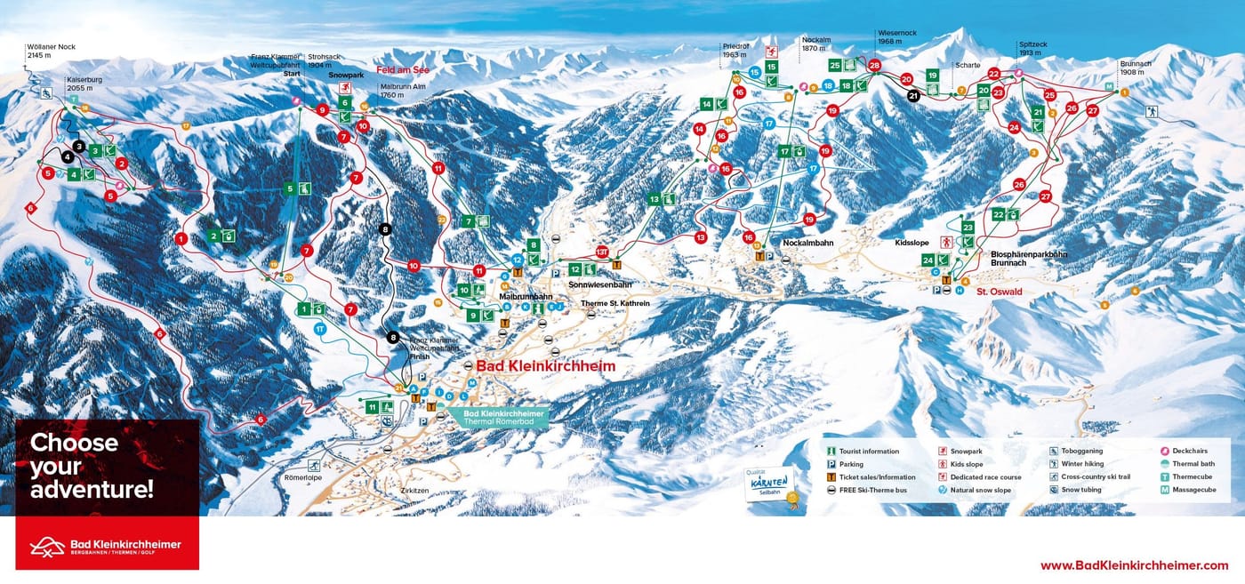 piste map for Bad Kleinkirchheim