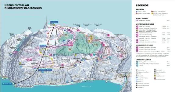 piste map for Beatenberg