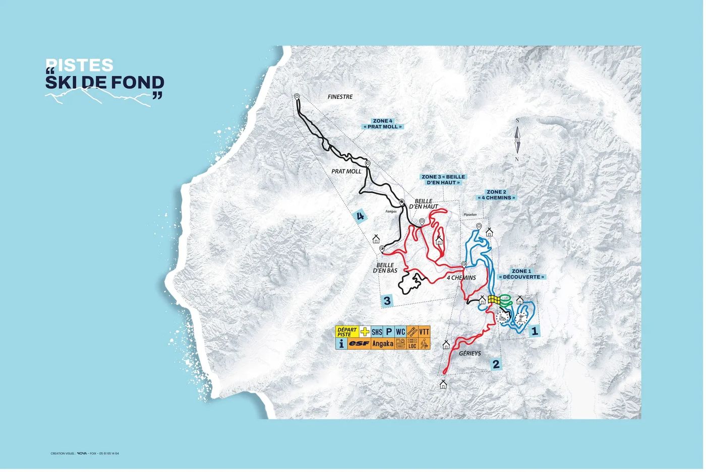 piste map for Beille