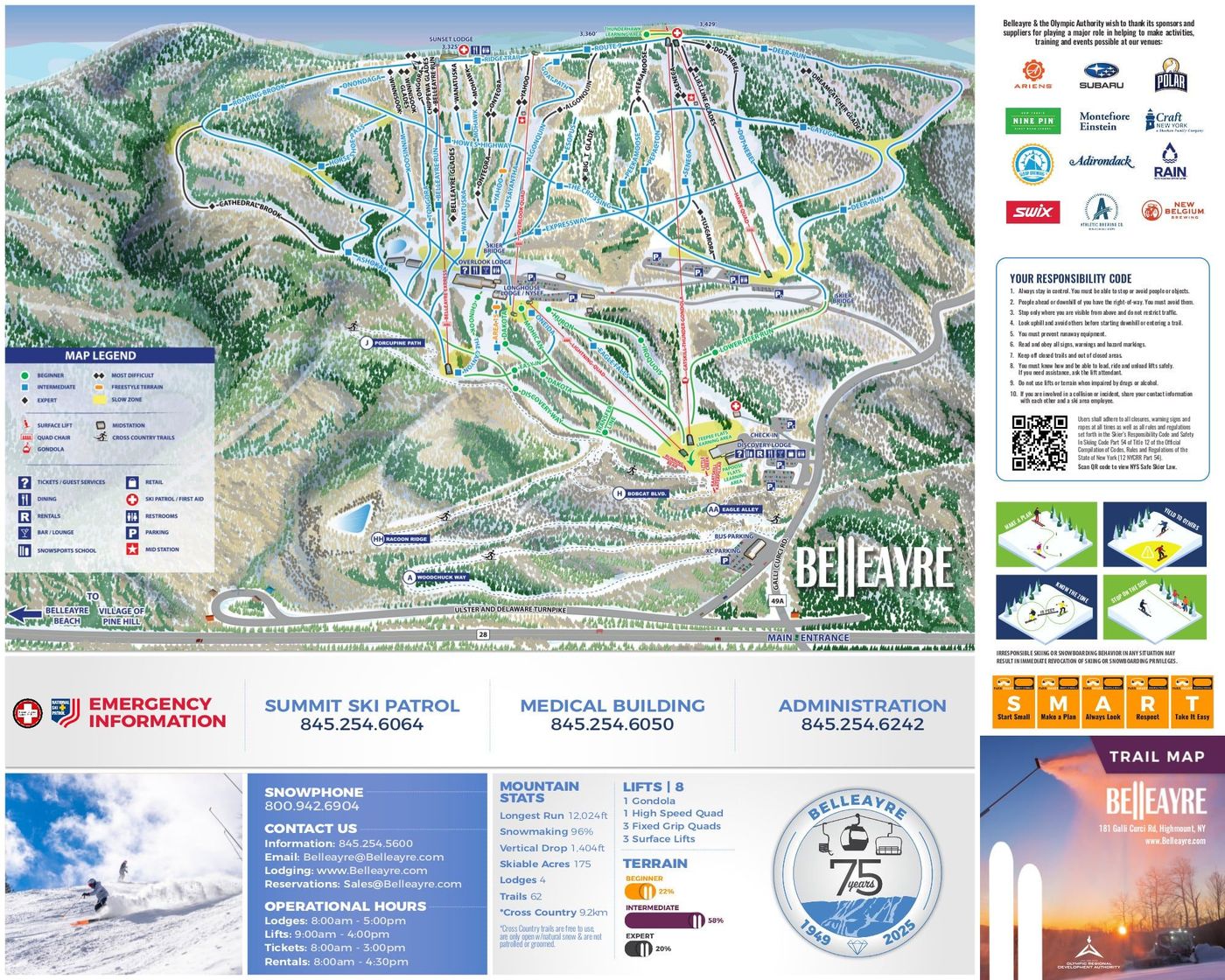 piste map for Belleayre