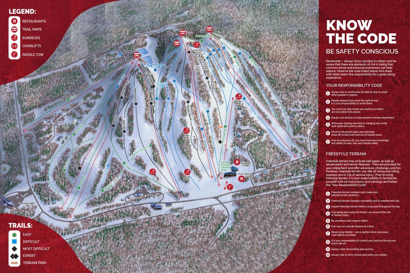 piste map for Big Powderhorn Mountain