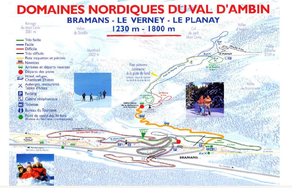 piste map for Bramans