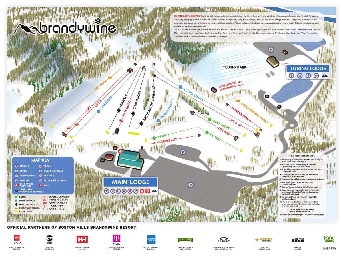 piste map for Brandywine