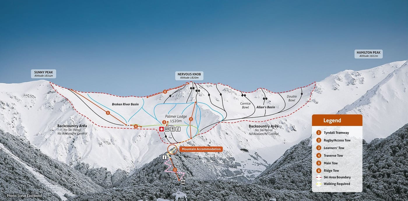 piste map for Broken River Ski Area