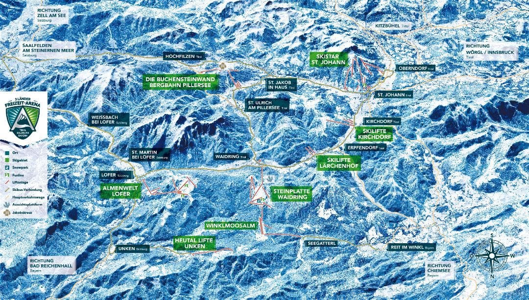 piste map for Buchensteinwand