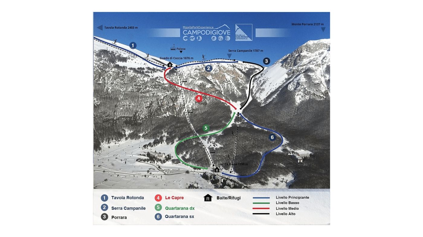 piste map for Campo di Giove - Maiella