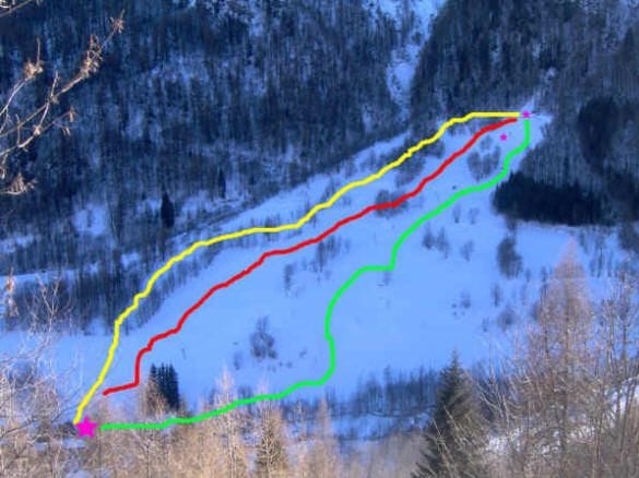 piste map for Canosio - Pra La Grangia