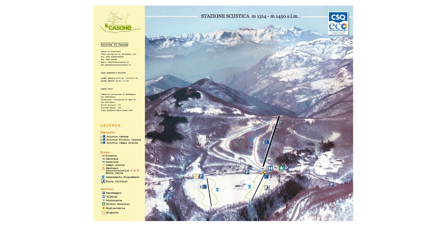 piste map for Casone di Profecchia
