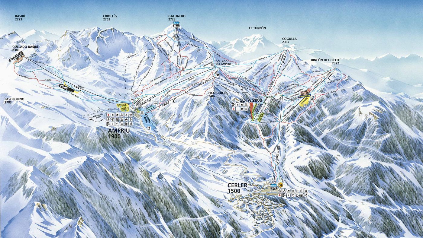 piste map for Cerler