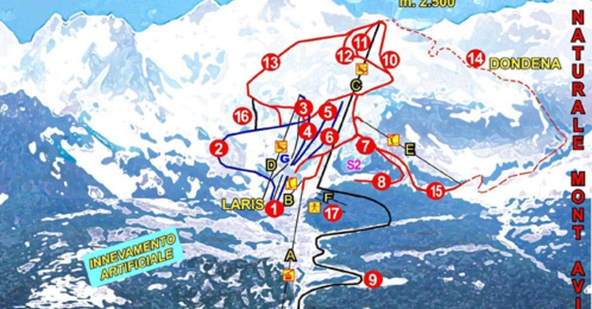 piste map for Champorcher