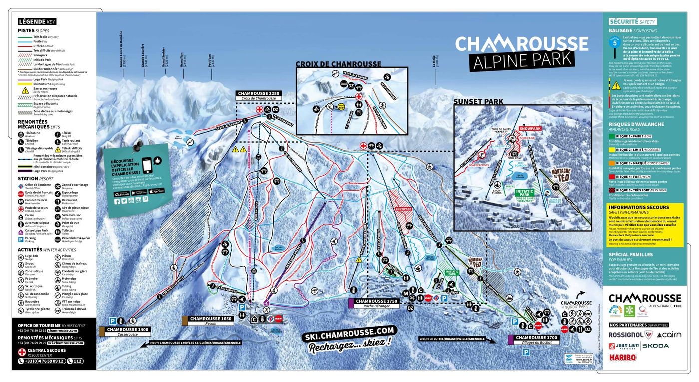 piste map for Chamrousse