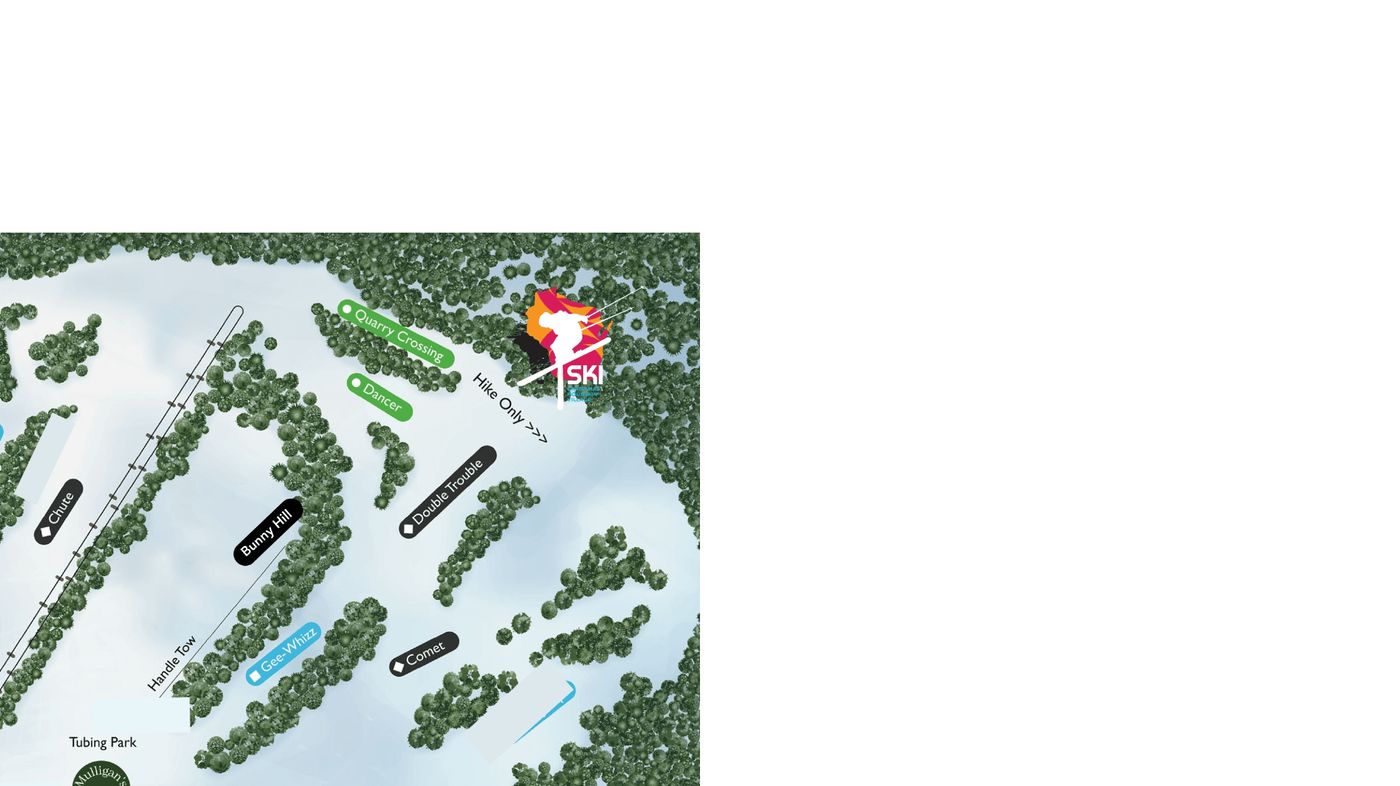 piste map for Christmas Mountain