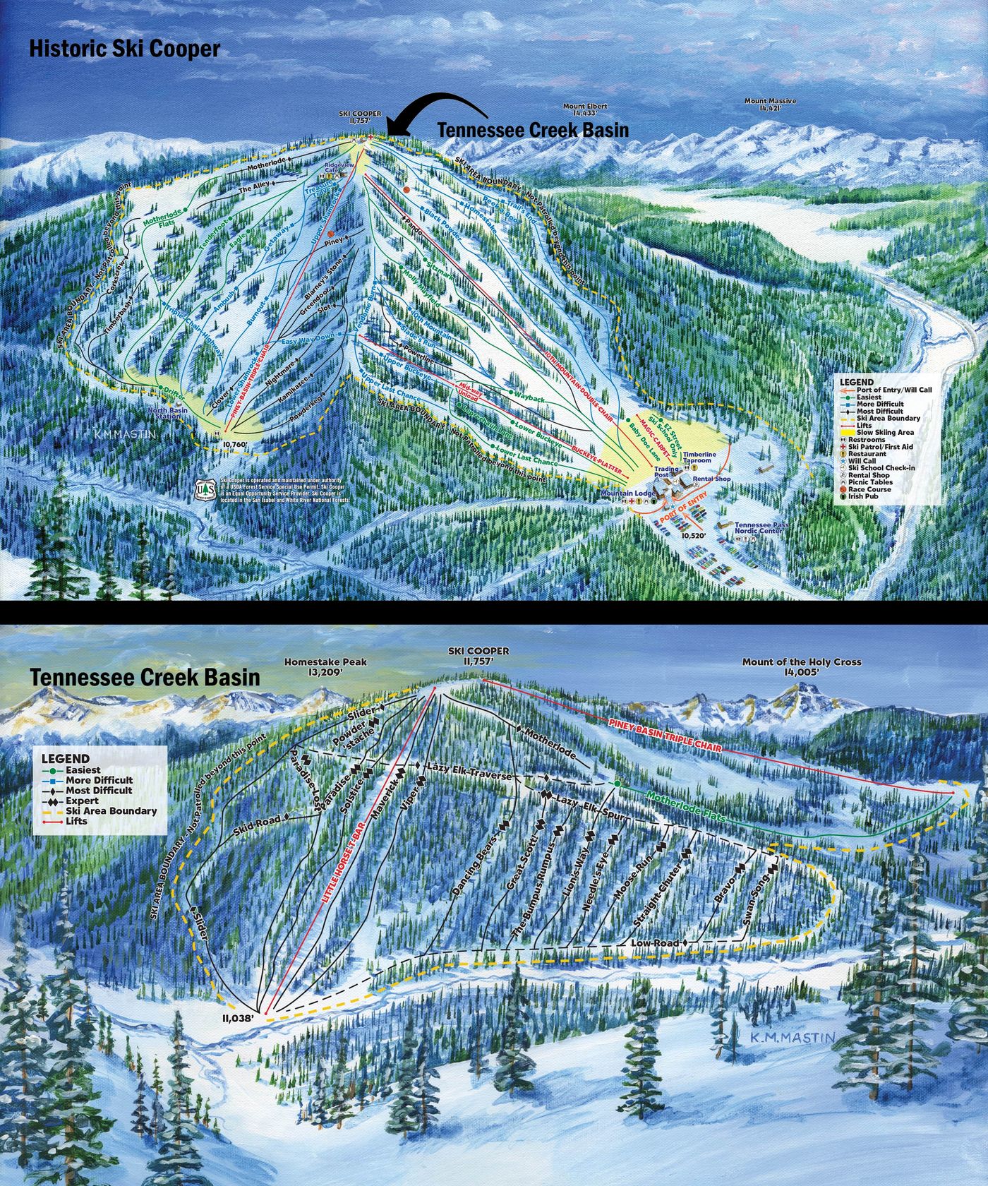 piste map for Cooper