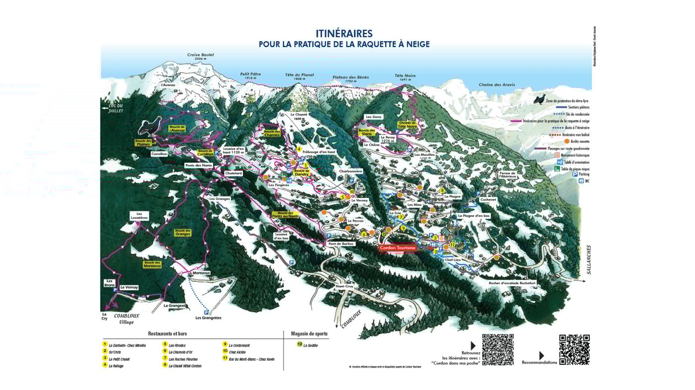 piste map for Cordon