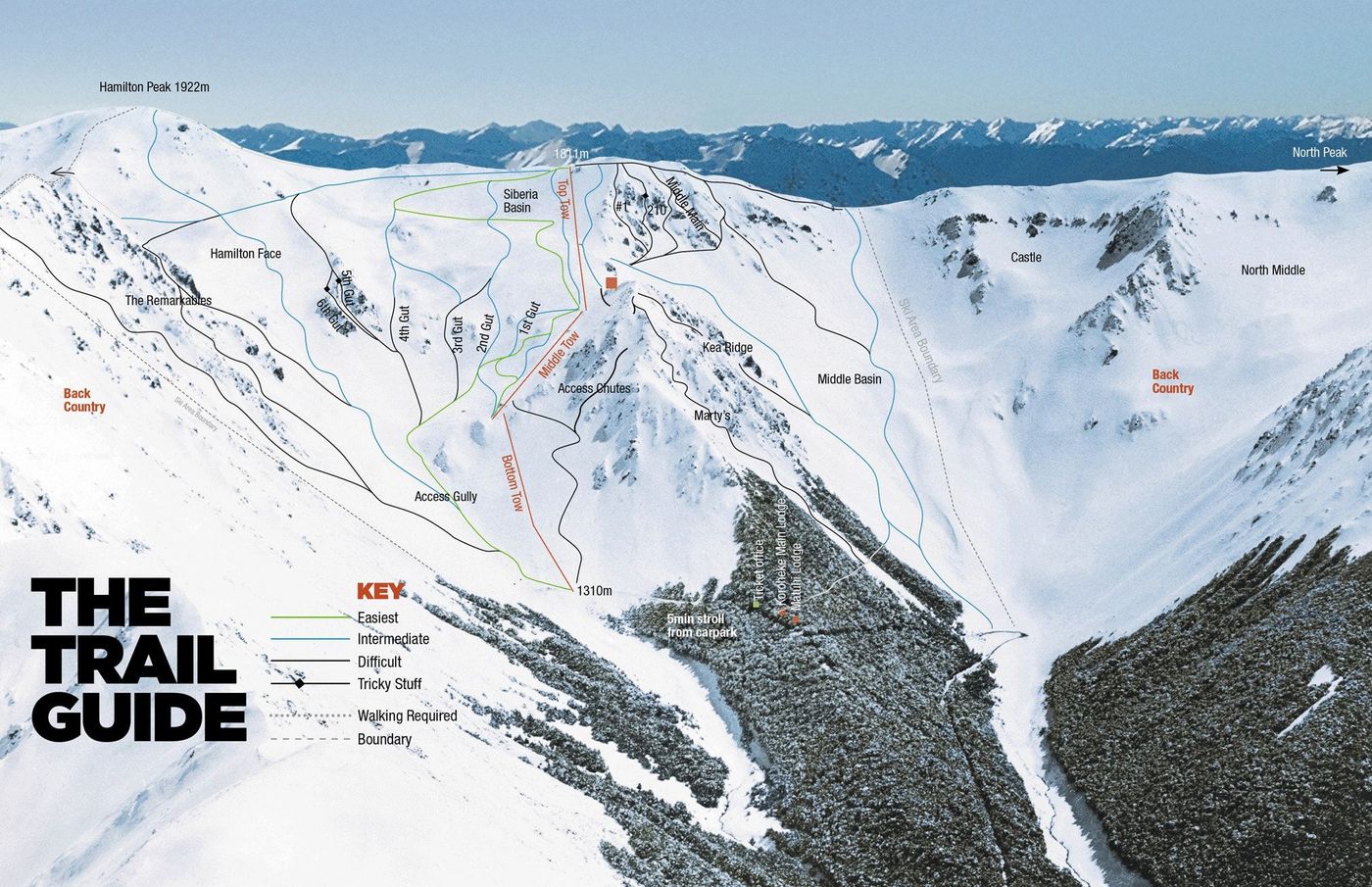 piste map for Craigieburn Valley Ski Area