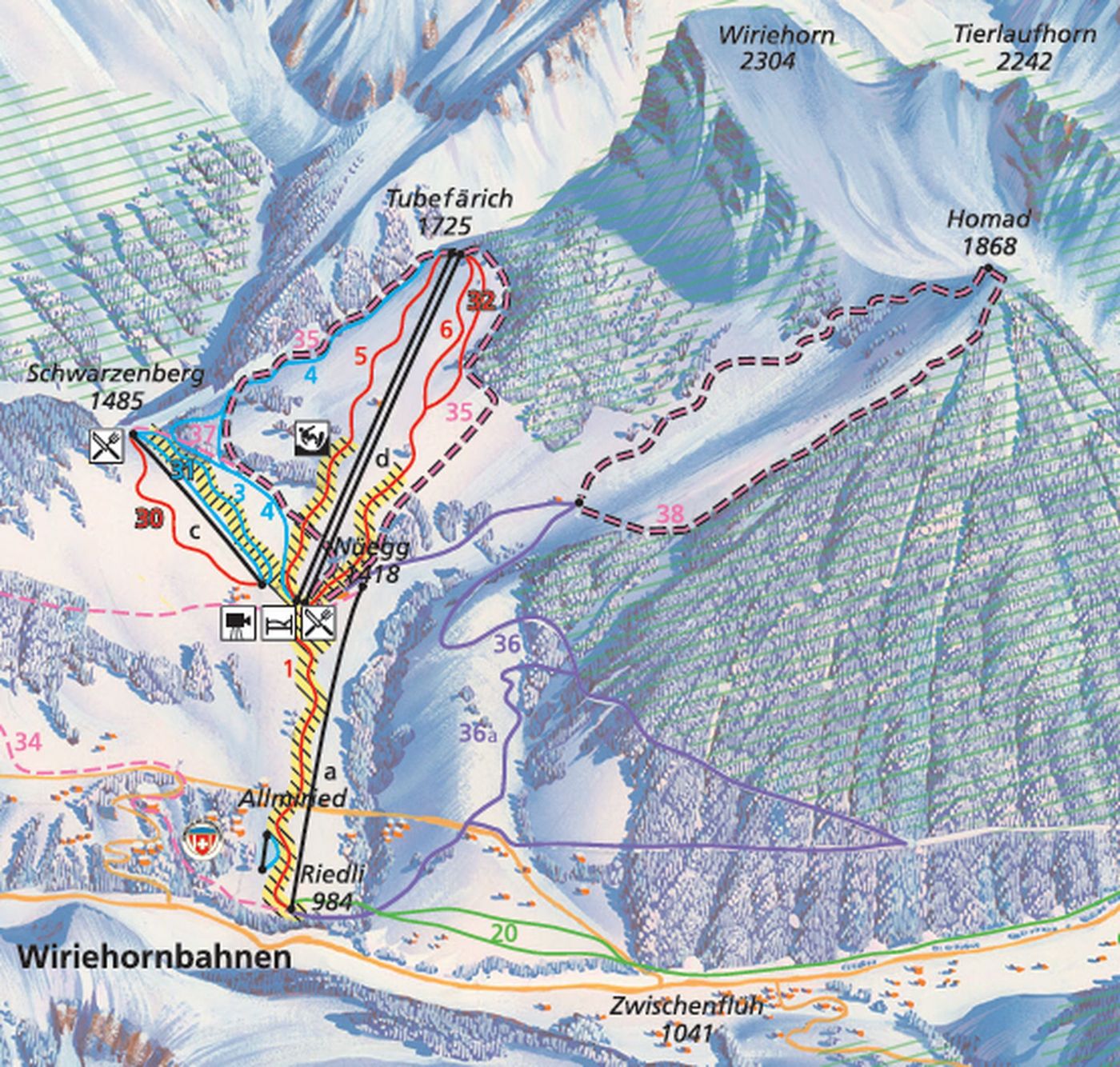 piste map for Diemtigtal - Wiriehorn