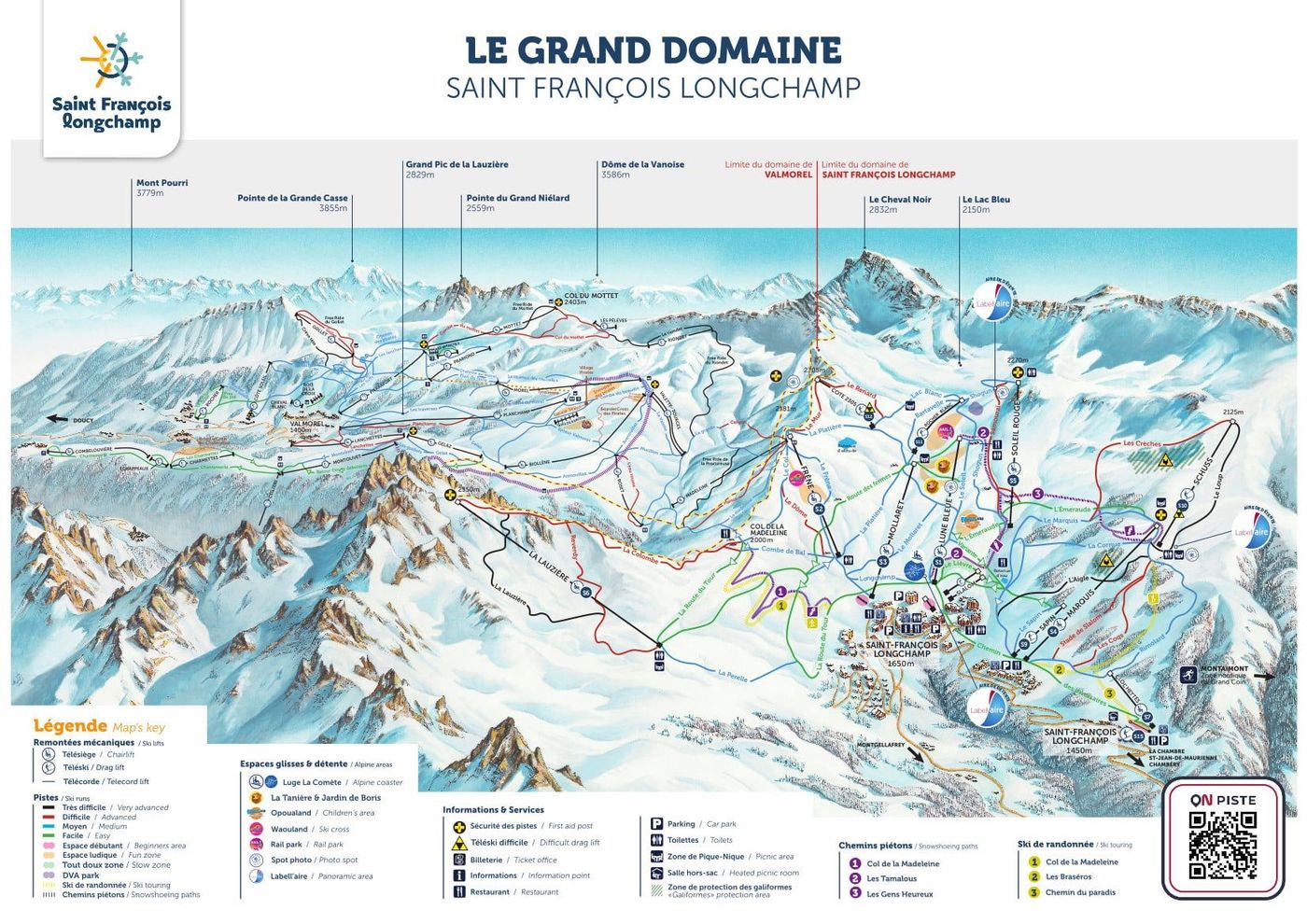 piste map for Doucy