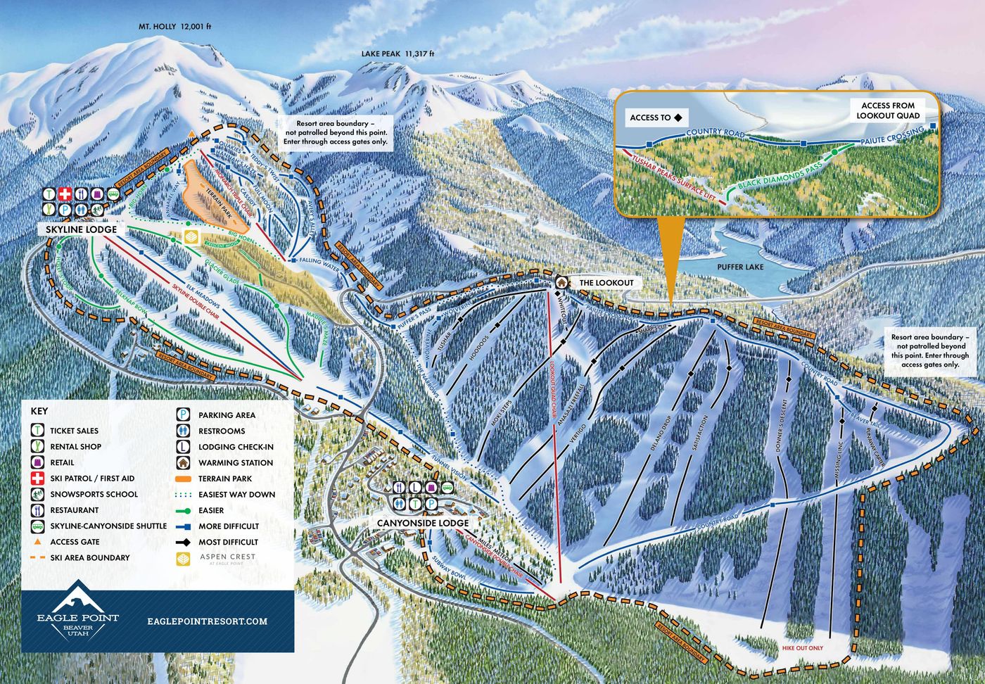 piste map for Eagle Point