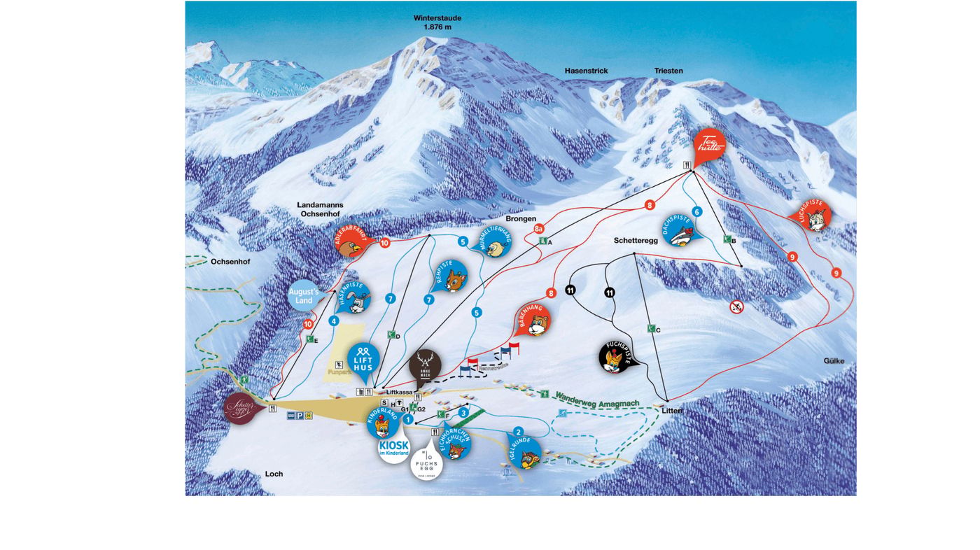 piste map for Egg Schetteregg