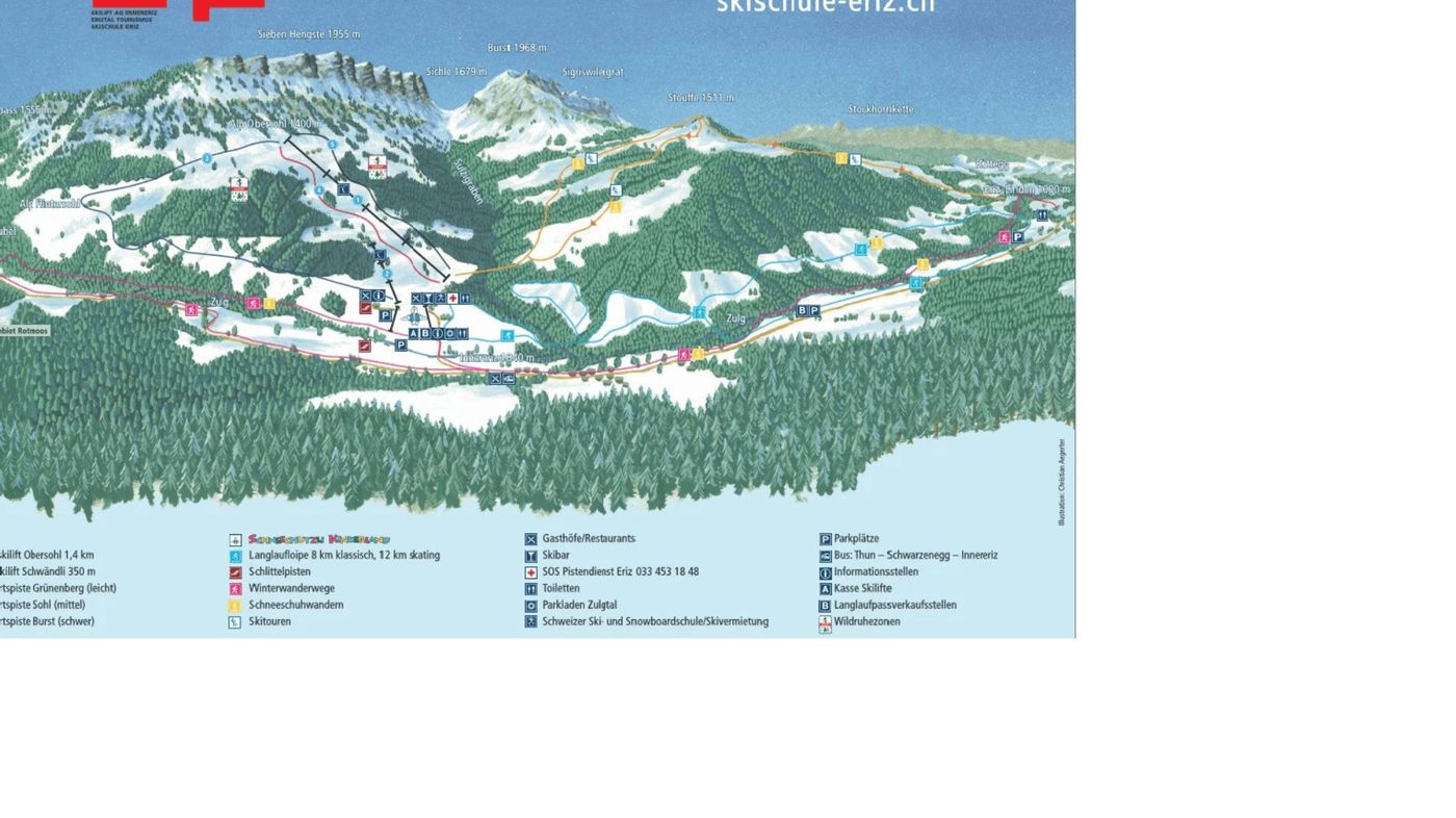 piste map for Eriz