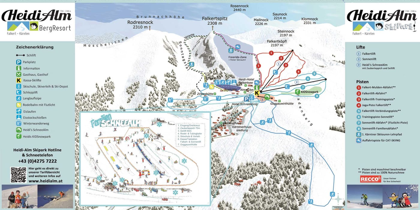piste map for Falkert