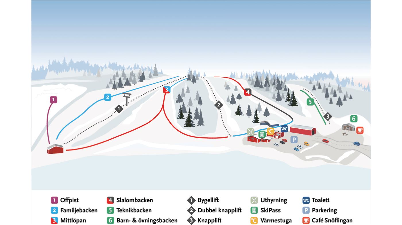 piste map for Falköping Alpin