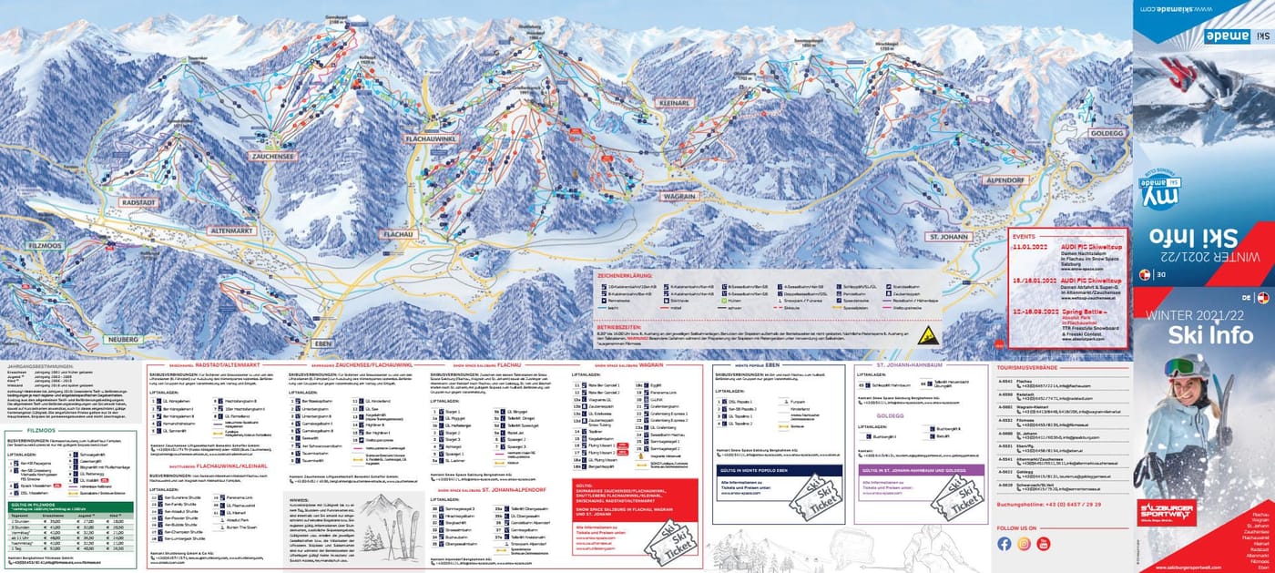 piste map for Filzmoos Neuberg