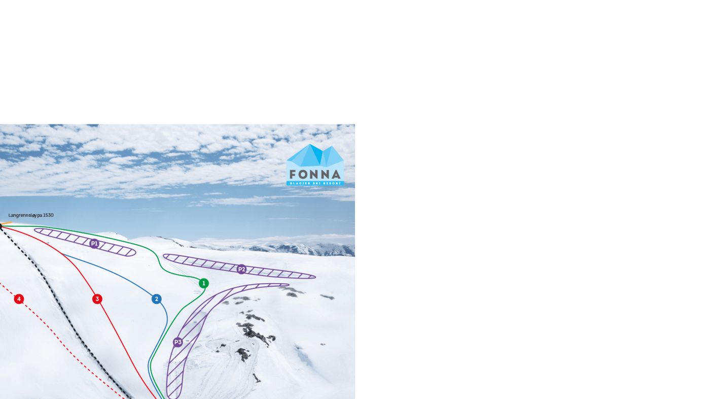 piste map for Fonna Glacier