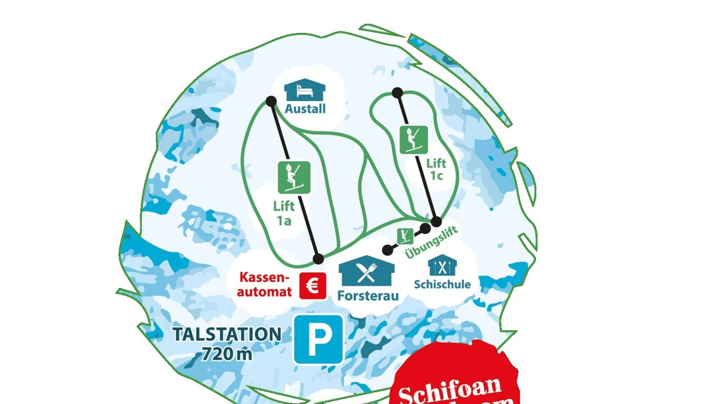 piste map for Forsteralm