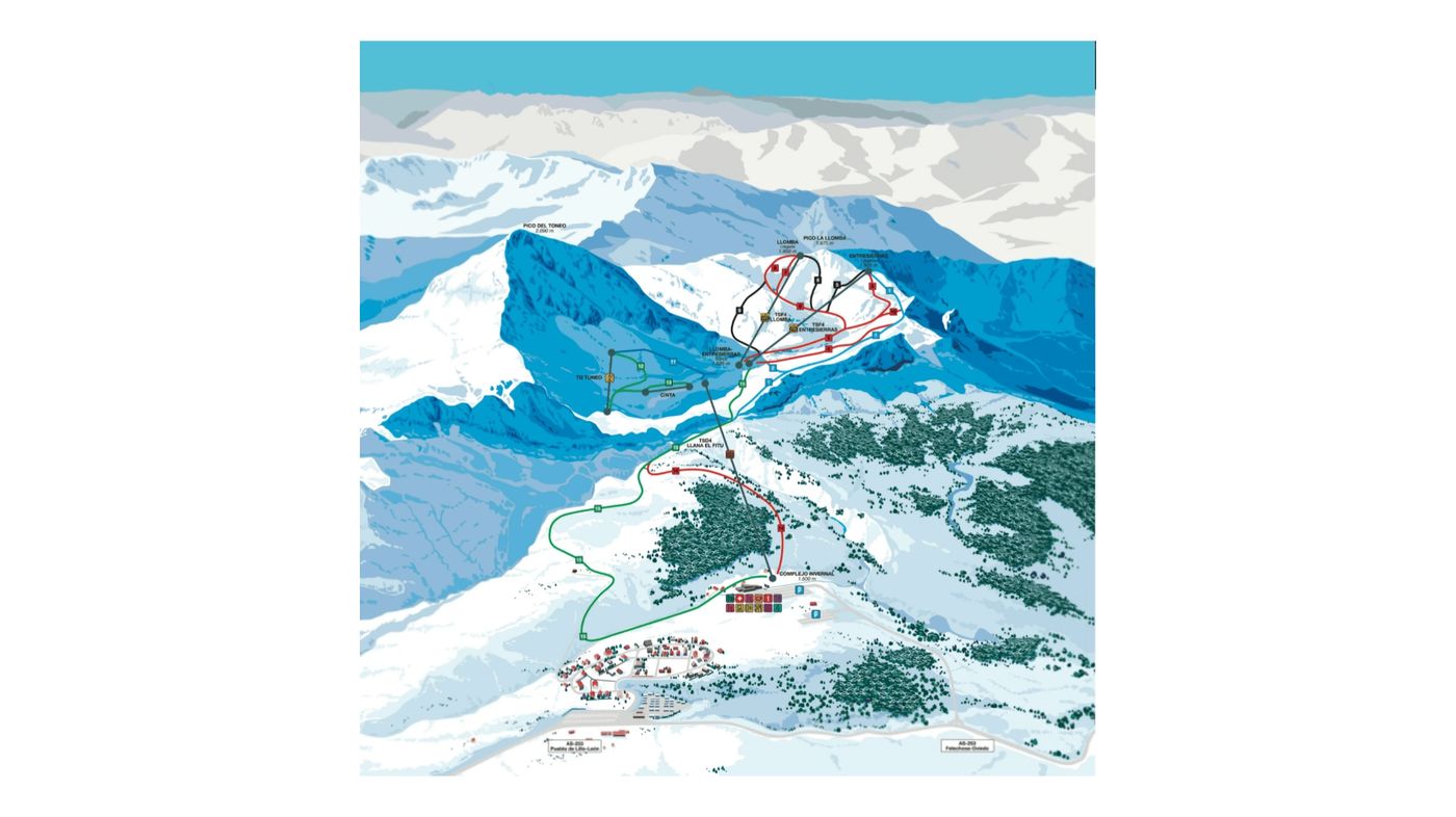 piste map for Fuentes de Invierno