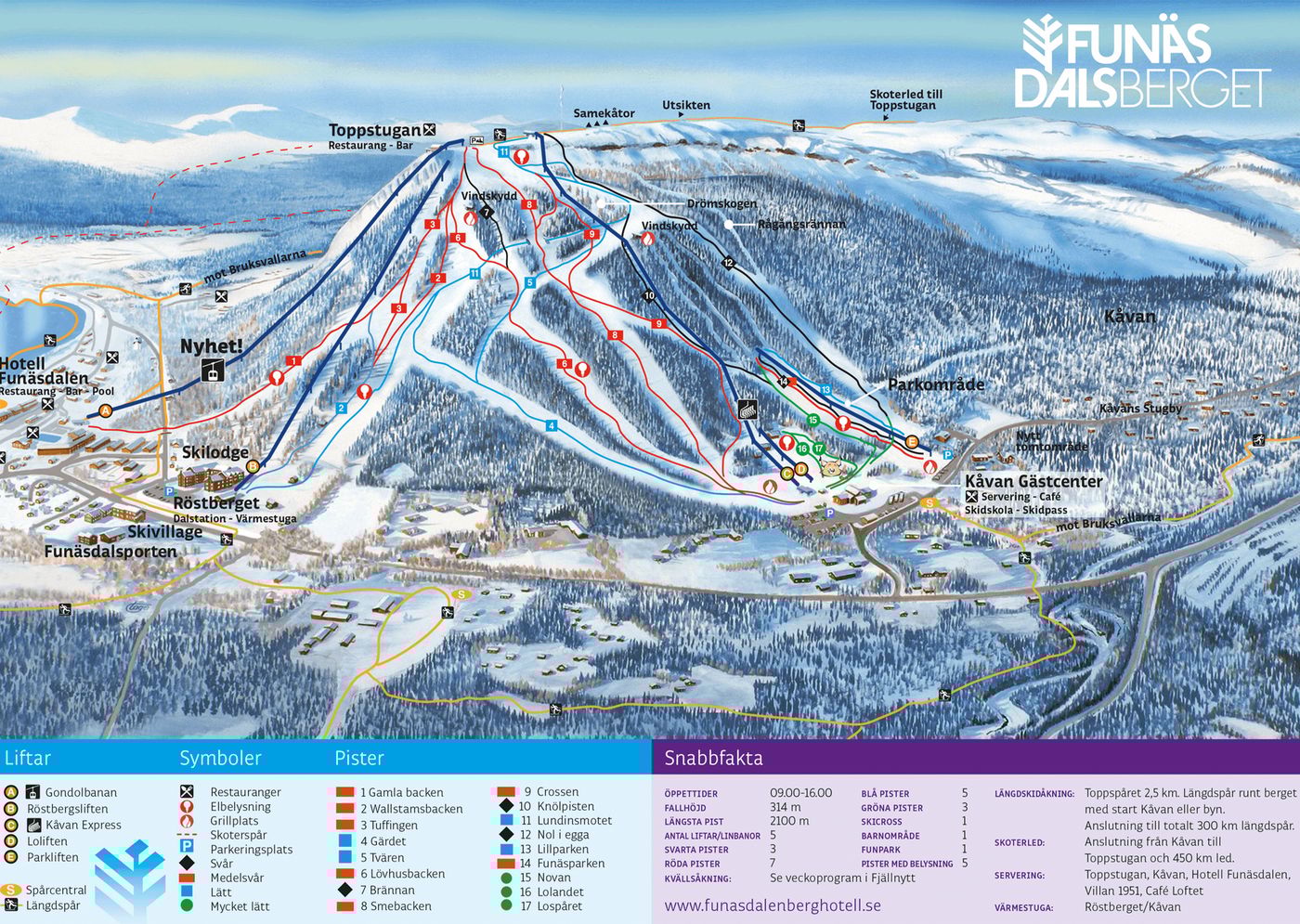 piste map for Funäsdalsberget