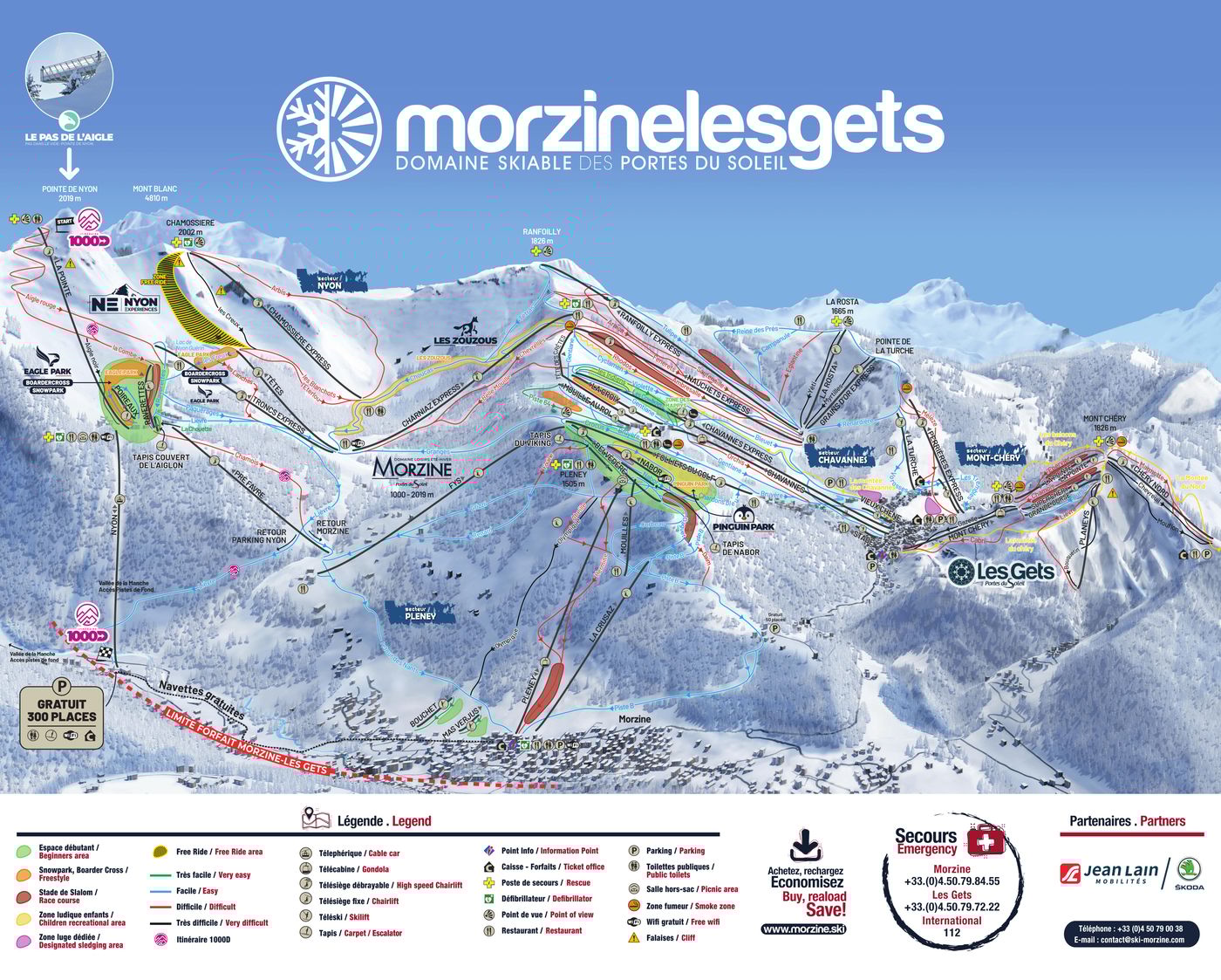piste map for Morzine