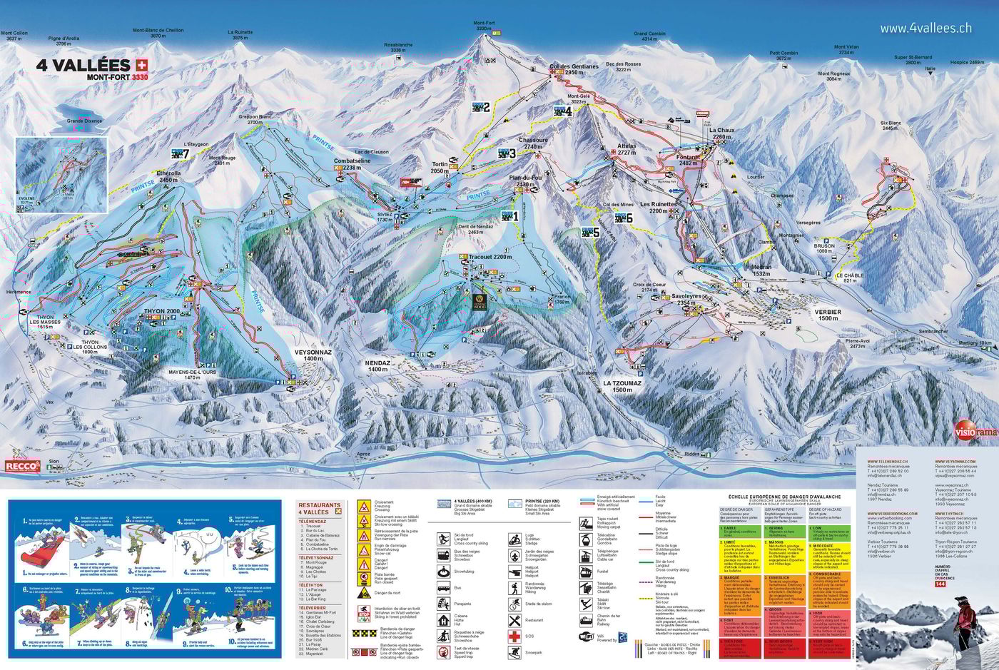 piste map for Nendaz