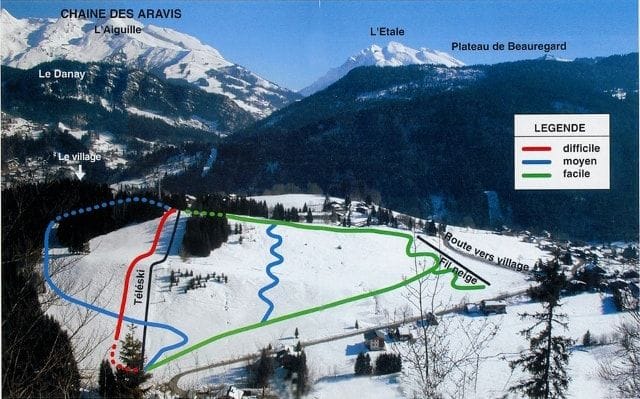 piste map for Saint Jean de Sixt