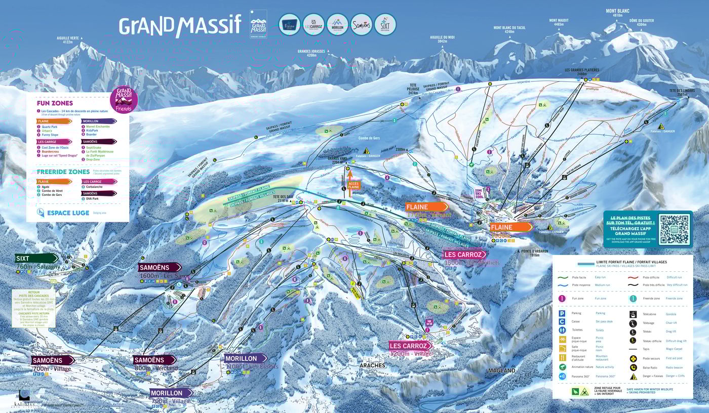 piste map for Samoëns