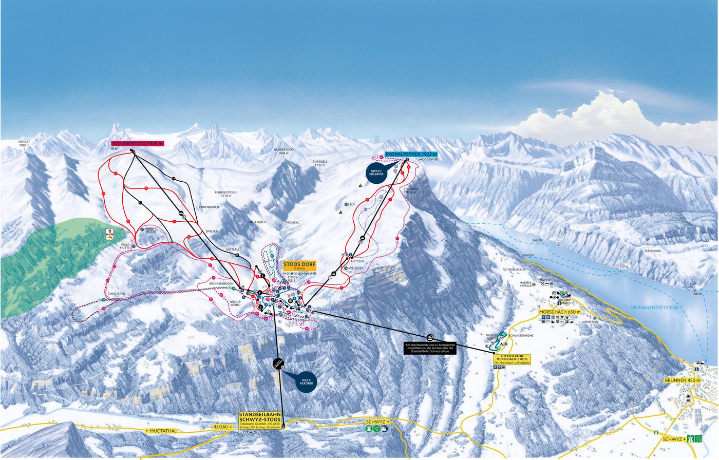 piste map for Stoos