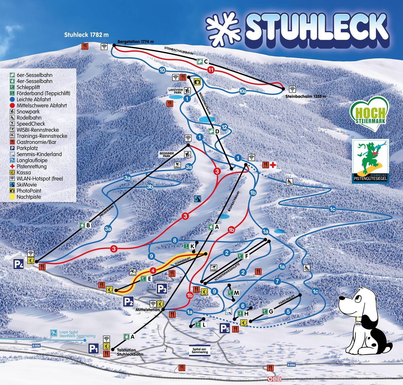 piste map for Stuhleck - Semmering