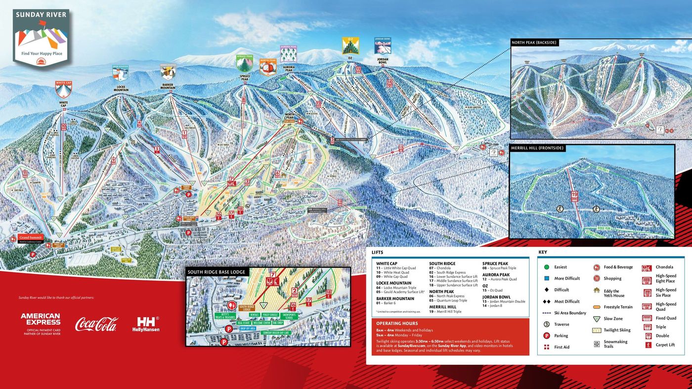 piste map for Sunday River