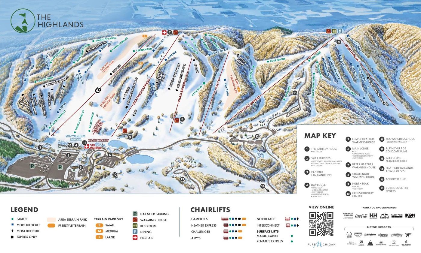 piste map for The Highlands